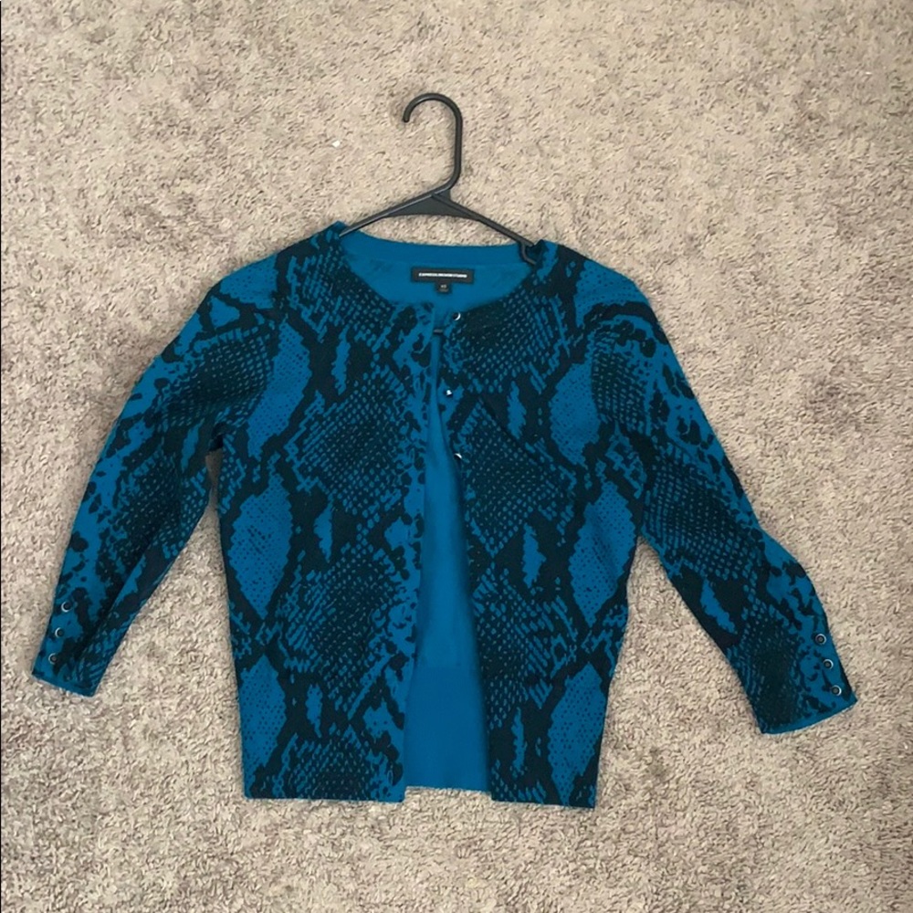 Blue and Black cardigan